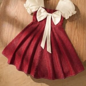 Kids Frock with Bow Detail