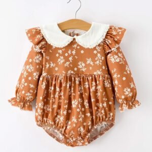 Floral Print Baby Romper